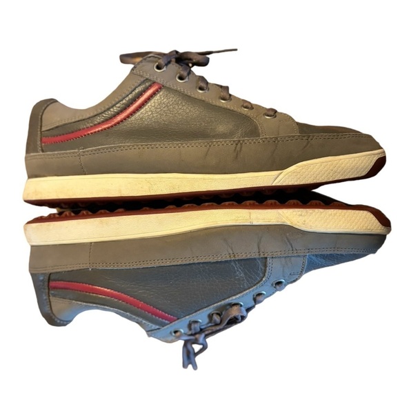 FootJoy Gray Leather Spikeless Golf Sneakers Size 9 Low Top Lace Up main image 7